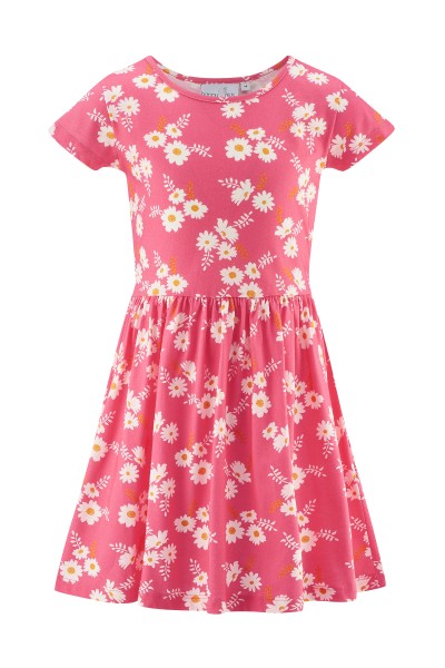 Kleid Gänseblümchen pink Sommerkleid