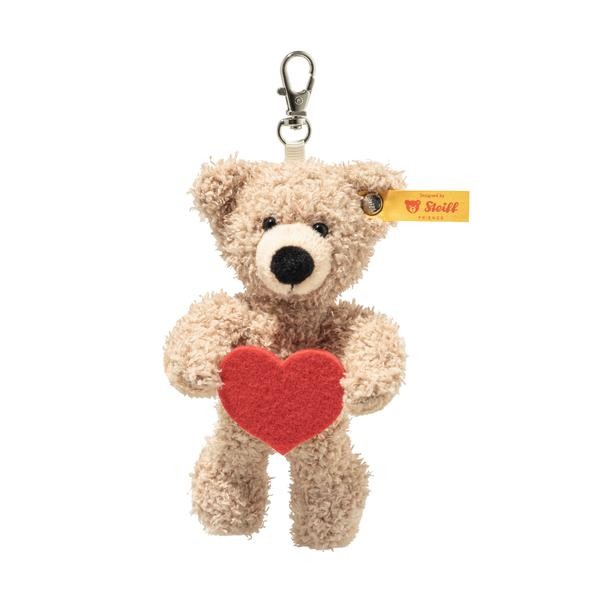Steiff Schlüsselanhänger Teddybär Fynn mit Herz 12 cm