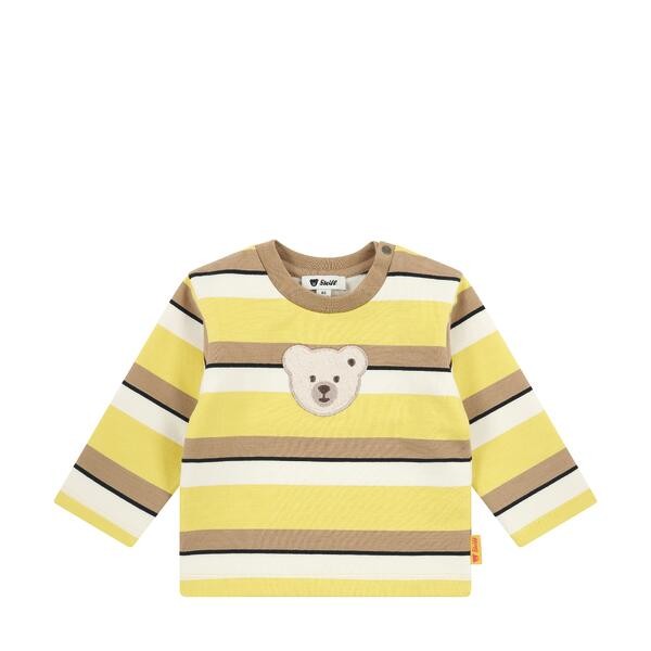 Steiff Sweatshirt gelb/braun gestreift
