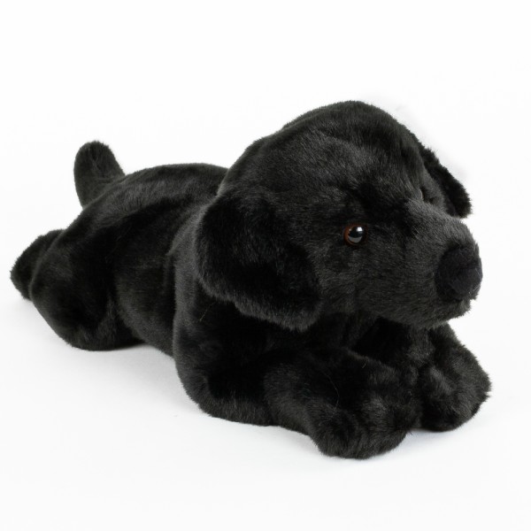 Labrador liegend 40 cm Kuscheltier Hund schwarz Uni-Toys