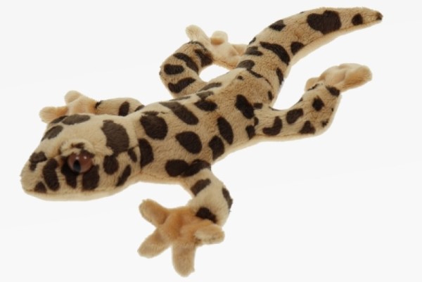 Kuscheltier Leopardgecko beige/braun 27 cm Plüschgecko