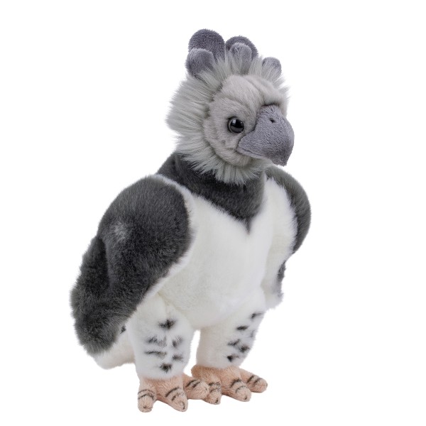 Kuscheltier Vogel Harpyie grau 27 cm Plüschadler
