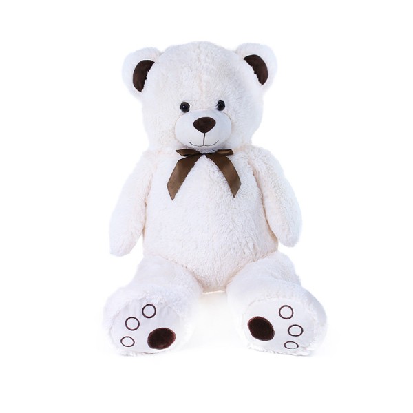 Teddybär sitzend weiß 100 cm XXL