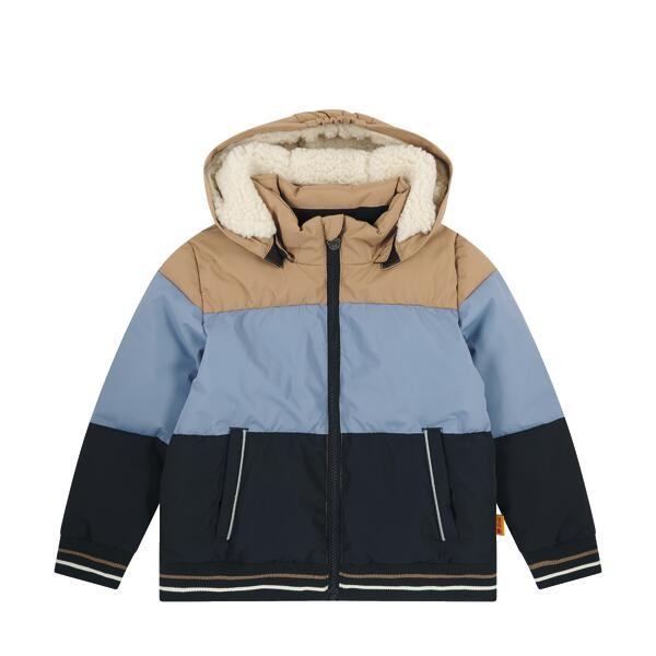 Steiff Jacke blau/beige/dunkelblau gestreift