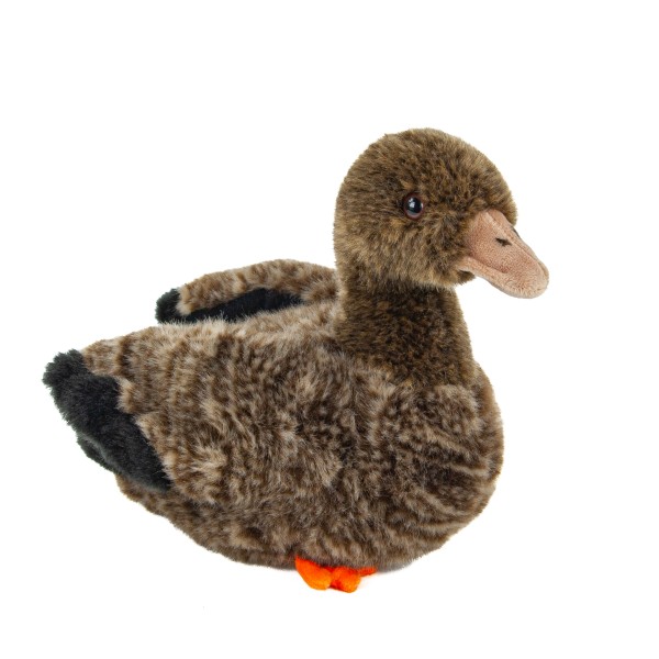 Kuscheltier Ente braun 23 cm Plüschente