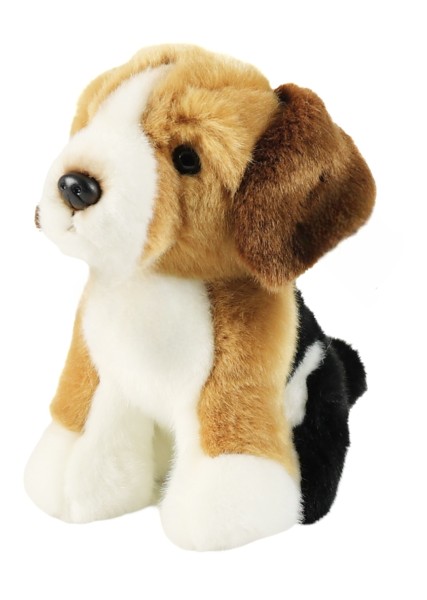 Kuscheltier Beagle sitzend 20 cm Plüschhund