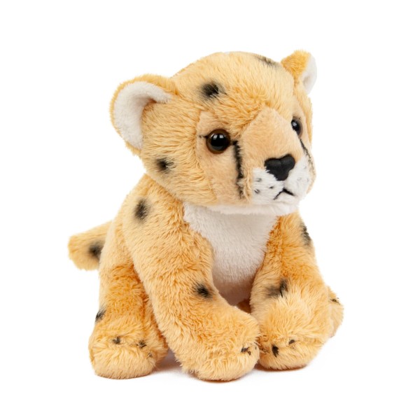 Kuscheltier Gepard sitzend beige 15 cm