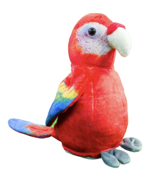 Labertier Papagei rot 18 cm