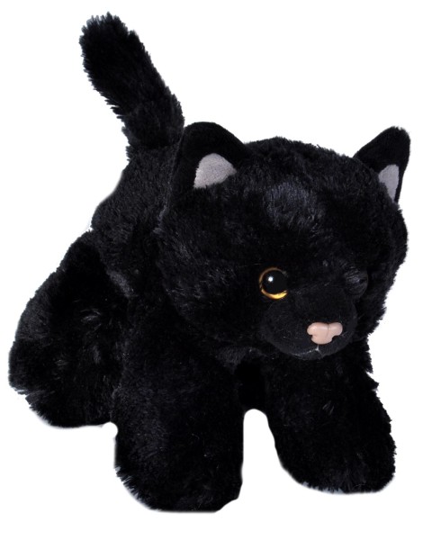 Wild Republic Kuscheltier Katze schwarz 15 cm