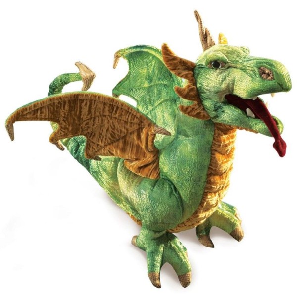 Folkmanis Handpuppe Drache 43 cm
