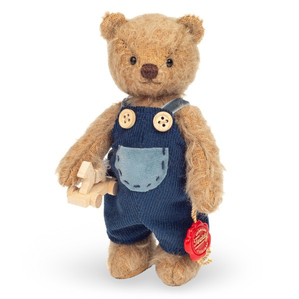 Hermann Teddy Teddybär Odilio 13 cm mit Latzhose