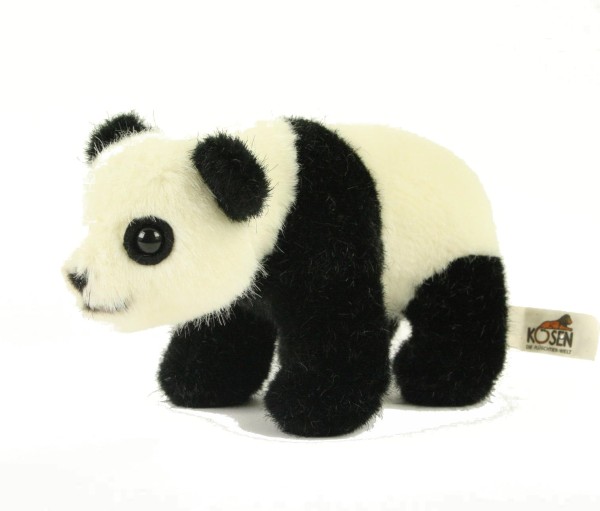 Kösen Pandababy 17 cm stehend schwarz-weiß Stofftier