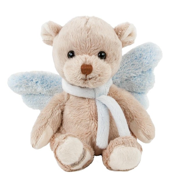 Bukowski Schutzengel 18 cm blau Teddybär mit Flügeln
