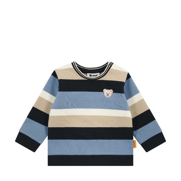 Steiff Sweatshirt blau/beige gestreift