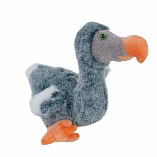 Kuscheltier Dodo grau/weiß 28 cm Plüschvogel