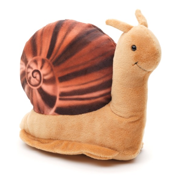 Kuscheltier Schnecke braun/beige 22 cm Plüschschnecke