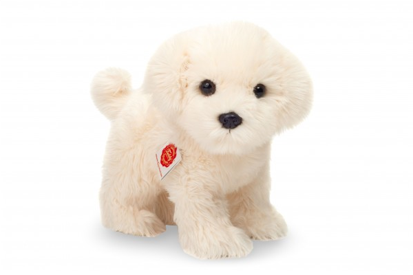 Hermann Teddy Malteser stehend 23 cm weiß Kuscheltier Hund