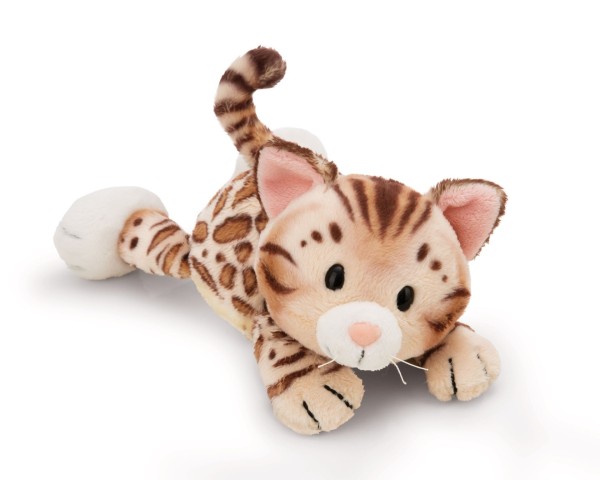 Nici Kuscheltier Bengal Katze liegend 20 cm Plüschkatze