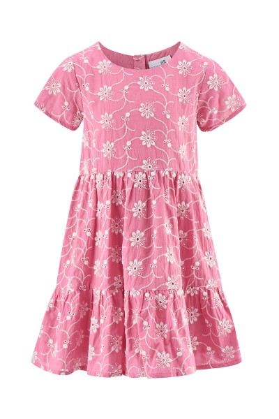 Kleid Blumen rosa Sommerkleid