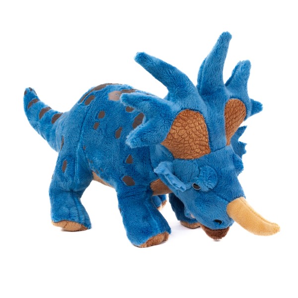 Plüschdino Styracosaurus 39 cm blau Kuscheltier Dinosaurier