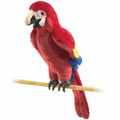Folkmanis Papagei Ara Handpuppe 63 cm
