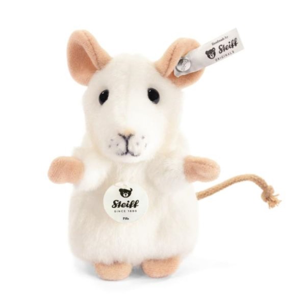 Steiff Maus Pilla weiß 10 cm Kuscheltier 056215