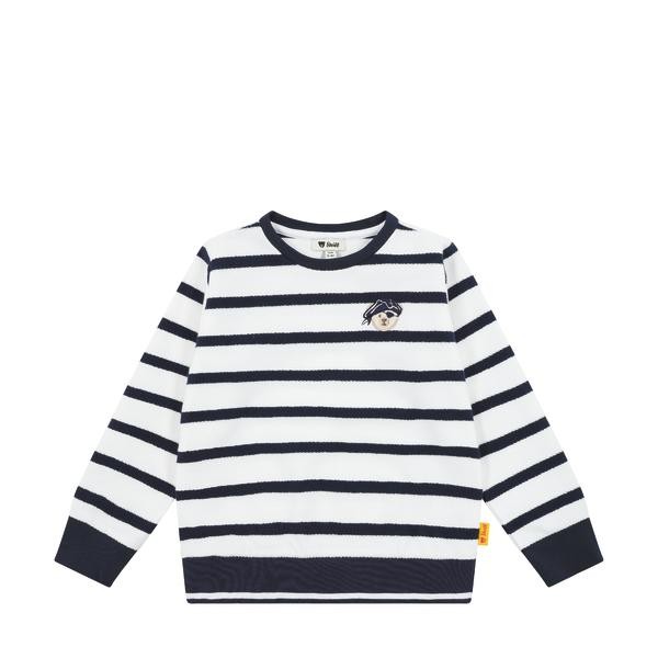 Steiff Sweatshirt weiß/blau gestreift Pirat
