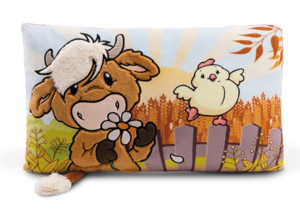 Nici Kissen Hochlandrind McMooray & Küken Eggwina 43 x 25 cm