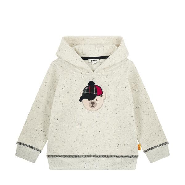 Steiff Sweatshirt mit Kapuze grau