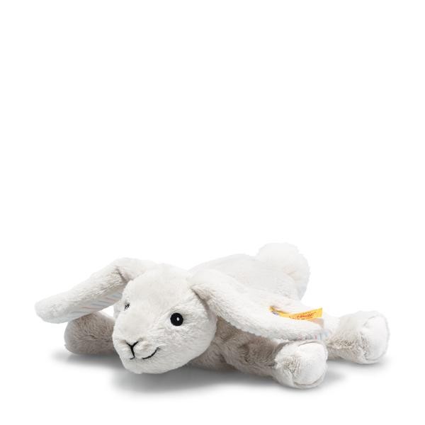 Steiff Hase Hoppel 20 cm liegend hellgrau Floppy 242694