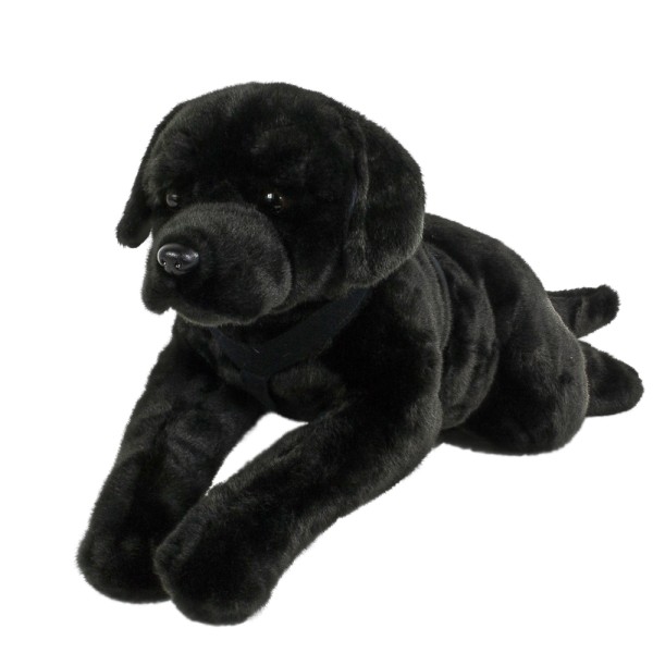 Labrador schwarz liegend 70 cm Kuscheltier Hund Uni-Toys