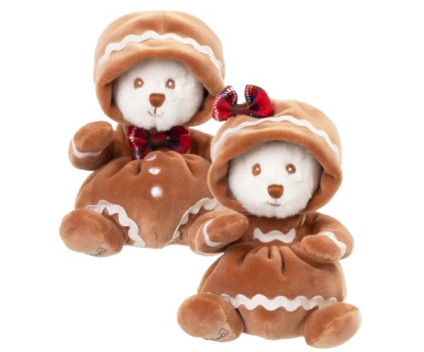 Bukowski Ziggy Gingerbread mit Schleife 15 cm Plüschteddybär
