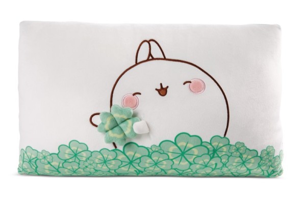 Nici Kissen Molang mit Kleeblatt 43 x 25 cm