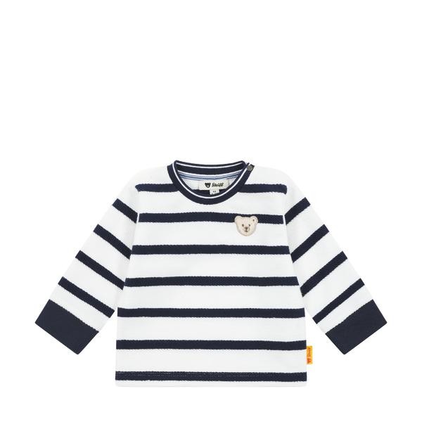 Steiff Sweatshirt weiß/blau gestreift