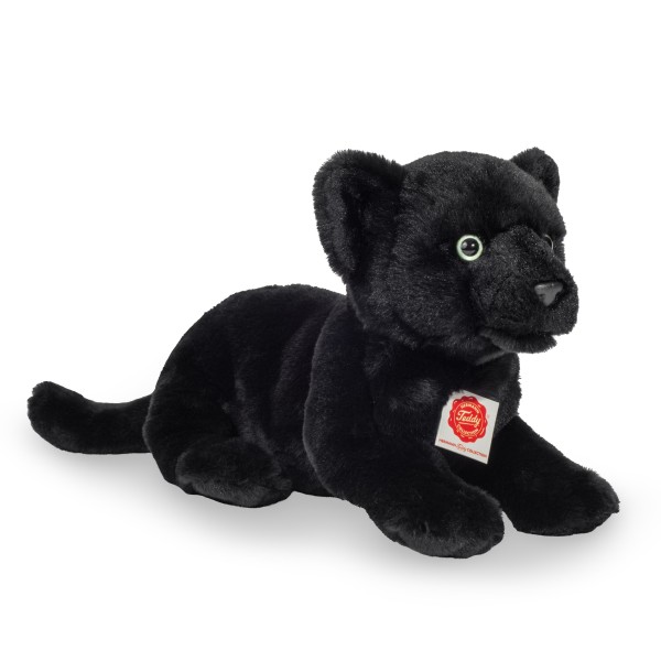 Teddy Hermann Panther Baby liegend schwarz 30 cm Plüschpanther