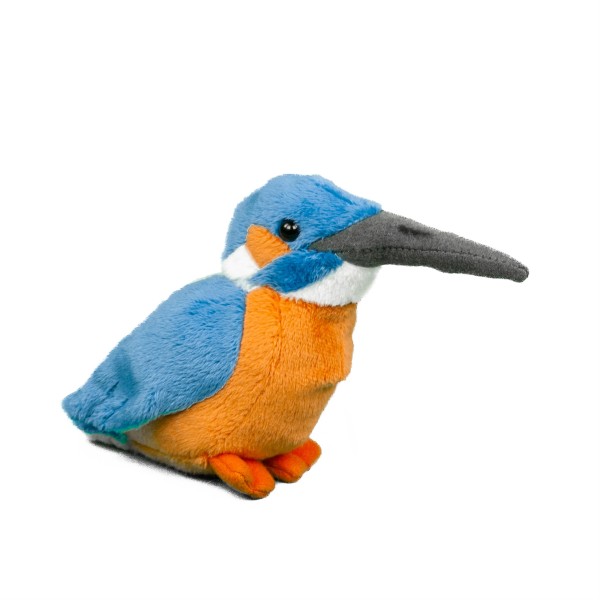 Kuscheltier Eisvogel blau/orange/weiß 12 cm Plüschtier