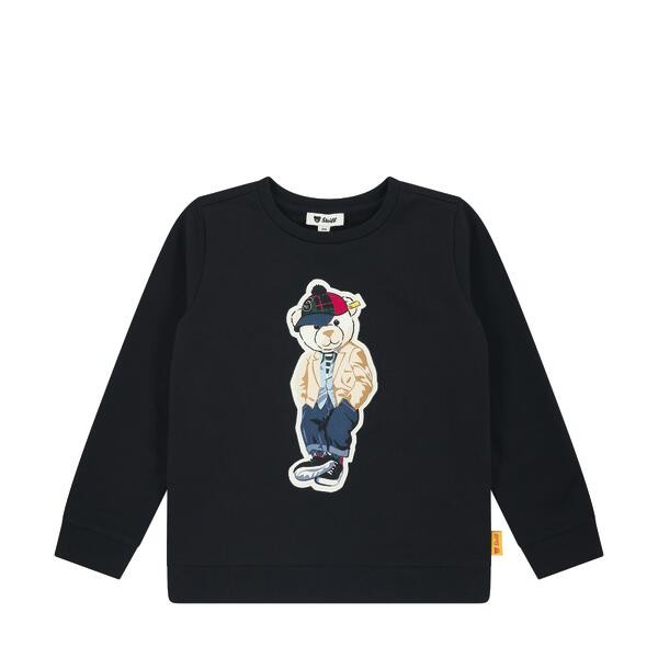 Steiff Sweatshirt dunkelblau Teddybär 3D