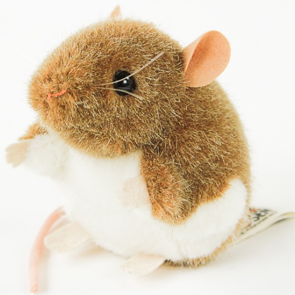 KÖSEN Maus braun-weiß 10 cm