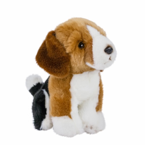 Kuscheltier Beagle sitzend 20 cm Plüschhund