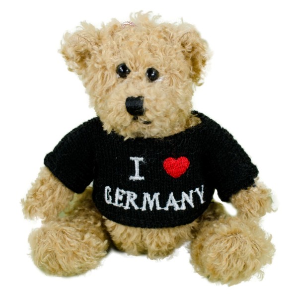 Schlüsselanhänger Teddybär I love Germany 10 cm