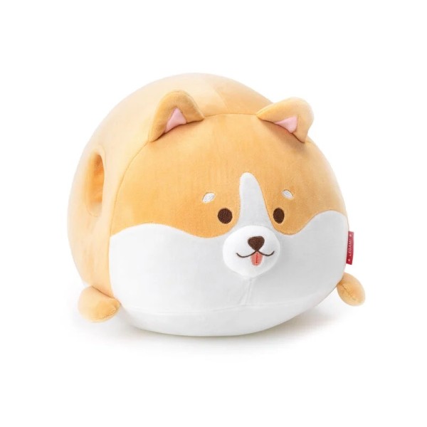Kissen Super Soft Hund Corgi braun/weiß 24 cm