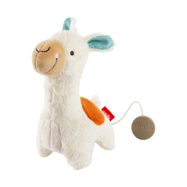 Sigikid Spieluhr Mini Lama weiß/bunt 16 cm
