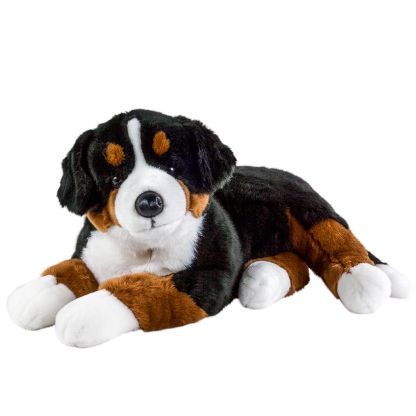Berner Sennenhund groß liegend 90 cm Kuscheltier Hund
