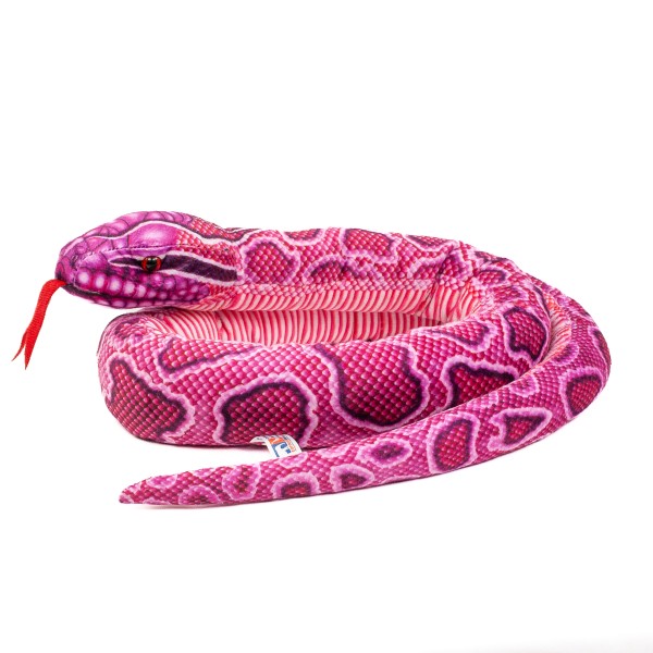 Kuscheltier Schlange Python pink 150 cm