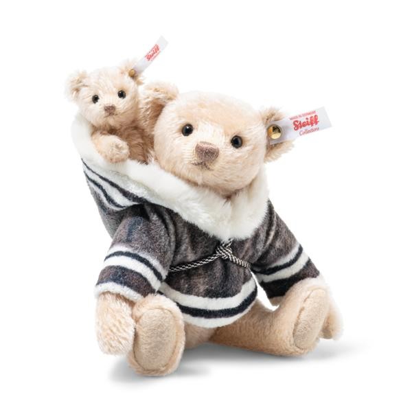 Steiff Mama Teddybär mit Baby 23 cm 007569