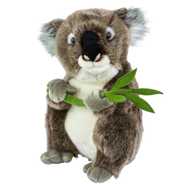 Koalabär Kuscheltier mit Blatt 30 cm Uni-Toys