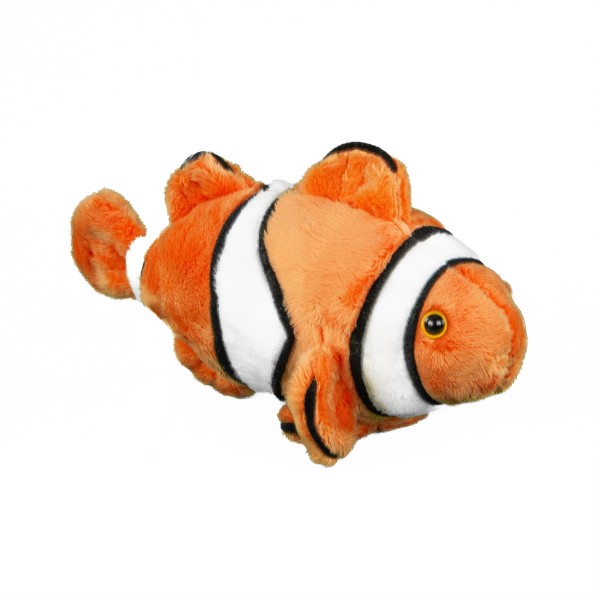 Kuscheltier Clownfisch 19 cm orange/weiß Fisch Plüschtier