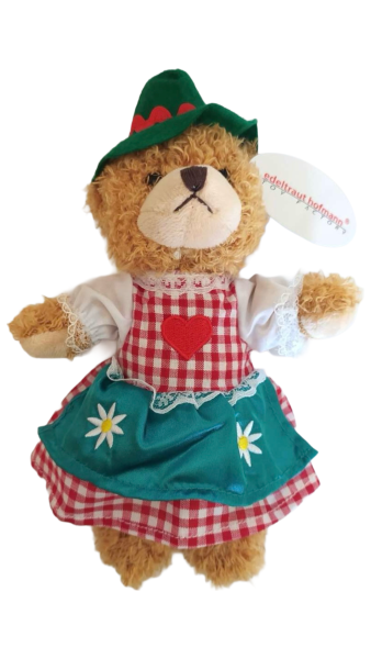 Teddybär Bayern Mädchen mit Tracht 18 cm Plüschteddybär