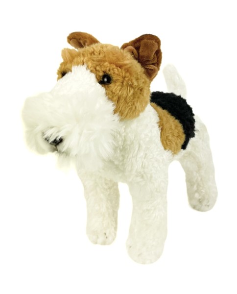 Kuscheltier Foxterrier stehend 30 cm Plüschhund