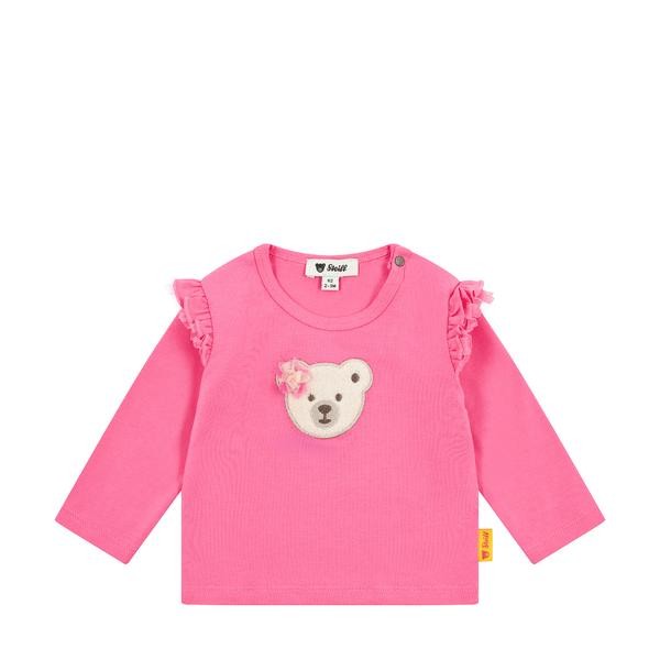 Steiff T-Shirt langarm hot pink
